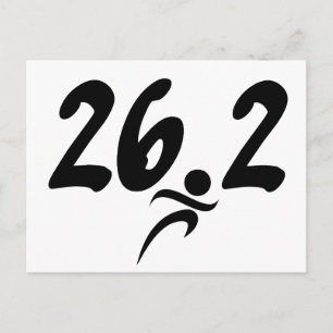 marathon van 26.2 briefkaart