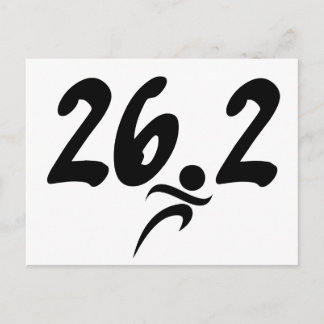 marathon van 26.2 briefkaart