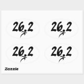 marathon van 26.2 ovale sticker (Vel)