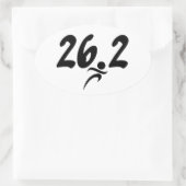 marathon van 26.2 ovale sticker (Tas)