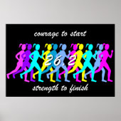 marathon voor vrouwen poster (Voorkant)
