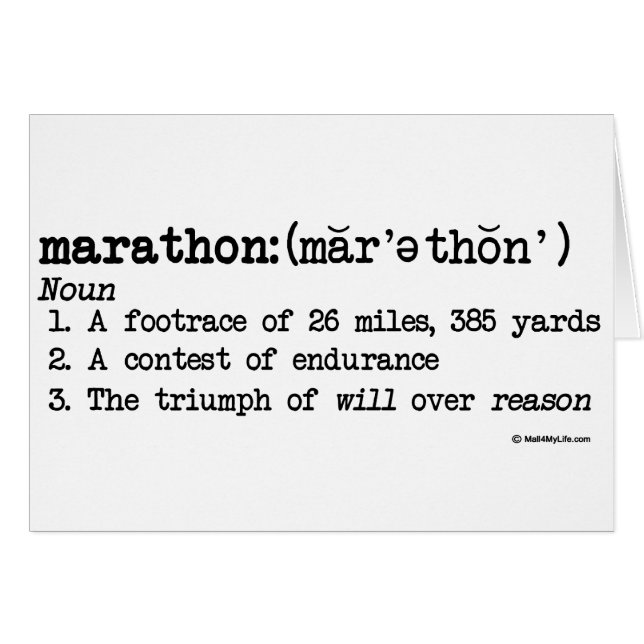 Marathondefinitie (Voorkant Horizontaal)