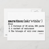 Marathondefinitie Briefkaart (Voorkant / Achterkant)