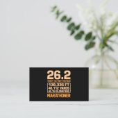 Marathoner Half Marathon Runner Running Lover Grap Informatiekaartje (Staand voorkant)
