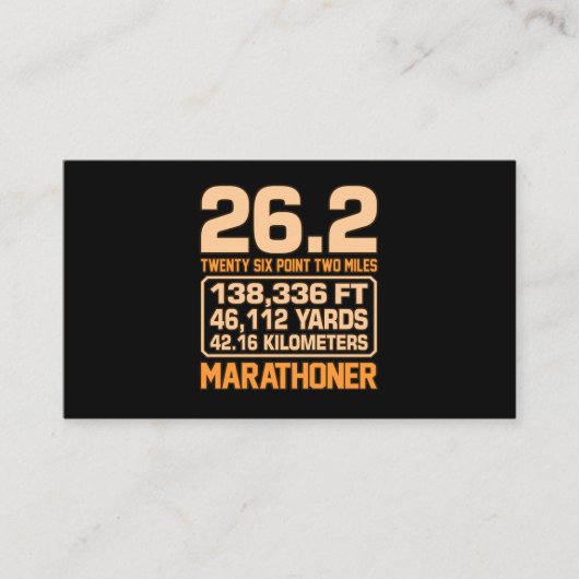 Marathoner Half Marathon Runner Running Lover Grap Informatiekaartje (Voorkant)