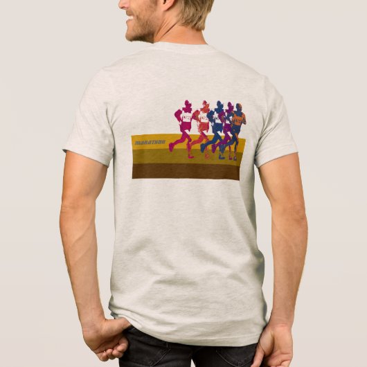 marathoner Tri-Blend shirt (Achterkant)