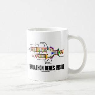 Marathongenen binnenin (DNA-replicatie) Koffiemok