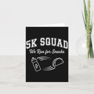 Marathonloop 5K race dag ie Squad grappige vriend Kaart
