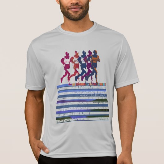 Marathonlopen. T-shirt (Voorkant)