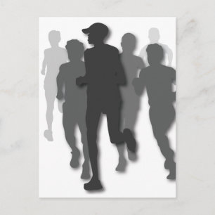 marathonloper briefkaart