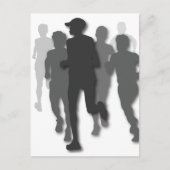 marathonloper briefkaart (Voorkant)