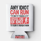 Marathonloper om het even welke Idioot kan lopen Blikjeskoeler (Achterkant)