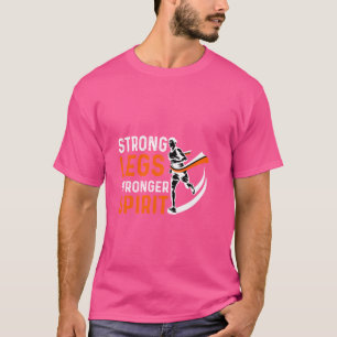 Marathonloper Sterke benen Training Jogging Cardio T-shirt