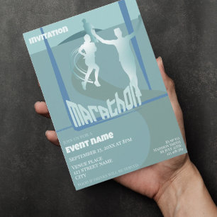 Marathonlopers evenement Uitnodiging