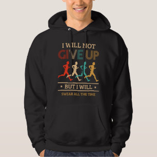 Marathonontwerp voor runners en joggers hoodie