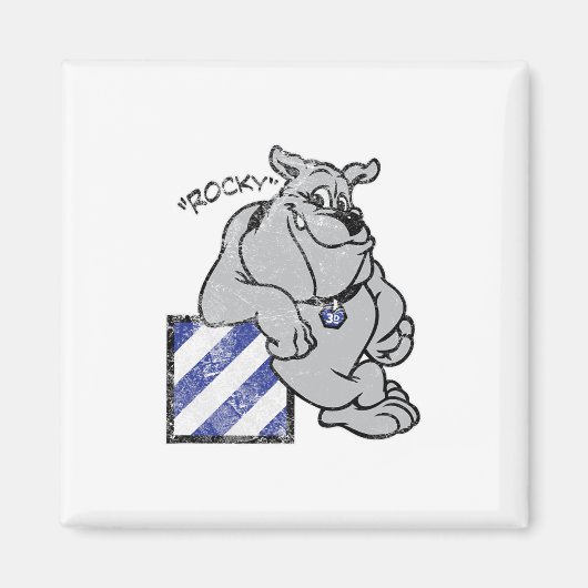 Marauder 3e Infanteriedivisie Rocky The Bulldog Magneet (Voorkant)