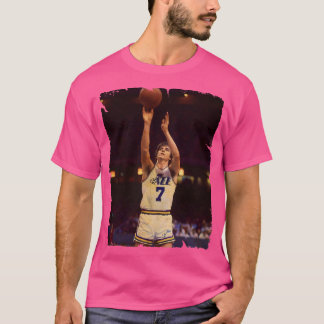 Maravich ontwerp van basketbal 4 t-shirt