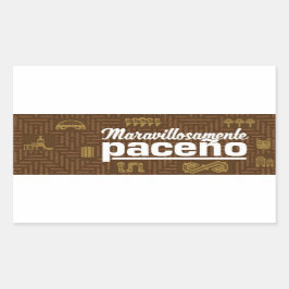 Maravillosamente paceño rechthoekige sticker