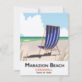 Marazion Beach Cornwall strand reisposter (Achterkant)