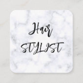 Marbel élégamment moderne carte de visite carré (Devant)