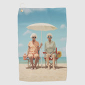 Marbella Dames Golfhanddoek (Voorkant)