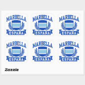 Marbella Espana Vierkante Sticker (Vel)
