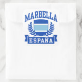Marbella Espana Vierkante Sticker (Tas)