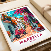 Marbella Spanje Reizen Print Poster Wandkunst