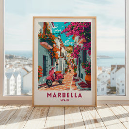 Marbella Spanje Reizen Print Poster Wandkunst