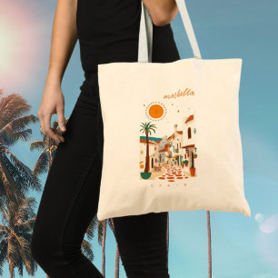 Marbella spanje vakantie mediterraan tote bag