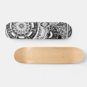 Marbke circle skateboard with bohemian style (Horz)