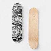 Marbke circle skateboard with bohemian style (Recto)