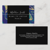 Marble Abstract Acid Makeup Artist Visitekaartje (Voorkant / Achterkant)