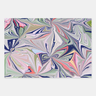 Marble Abstract Design Inpakpapier Vel