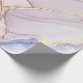 MARBLE ABSTRACT LILA GOLD WRAPPORT CADEAUPAPIER (Hoek)