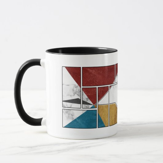 Marble Abstract mug design (Gauche)