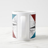 Marble Abstract mug design Extra Grote Beker (Achterkant)