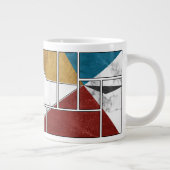 Marble Abstract mug design Extra Grote Beker (Rechts)