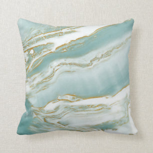 Marble Accent Pillow - Turquoise / Blauwgroen & Go Kussen