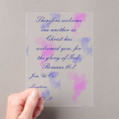 Marble acrylic invite acryl uitnodigingen (Insitu (Draagbaar))