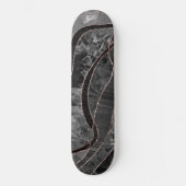 Marble Agate Gold Glam 12 Skateboard (Voorkant)