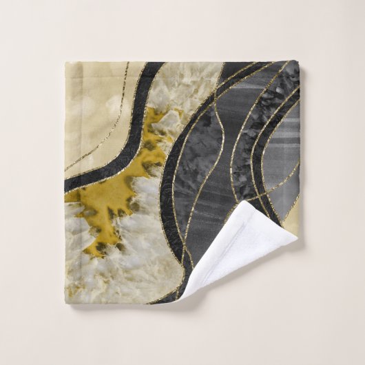 Marble Agate Gold Glam 6 (Gant de toilette)