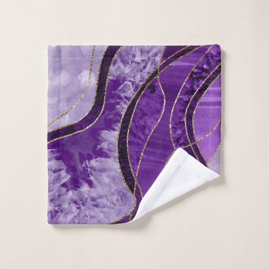 Marble Agate Gold Glam 9 (Gant de toilette)