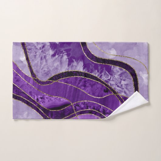 Marble Agate Gold Glam 9 (Serviette à main)