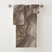 Marble and Gold abstract Bad Handdoek (Insitu)