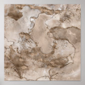 Marble and Gold abstract Poster (Voorkant)