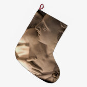 Marble Angel Sculpture Art Print Grote Kerstsok (Voorkant (Hangend))