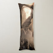 Marble Angel Sculpture Art Print Lichaamskussen (Achterkant (Verticaal))