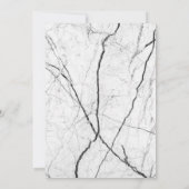 Marble Baby shower Invitation Kaart (Achterkant)