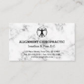 Marble Background Chiropractic Appointards Afsprakenkaartje (Voorkant)